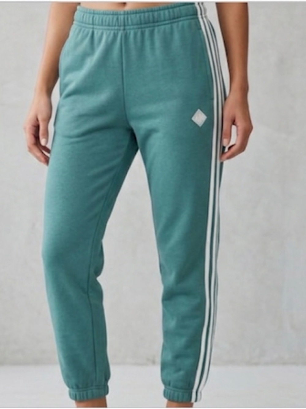 Adidas Women's Multi Sport 3S FT CF Jogger Pants Teal 2XL NWT